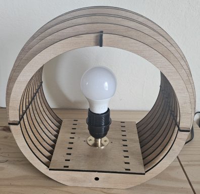 Lampes moderne soleil en bois naturelle