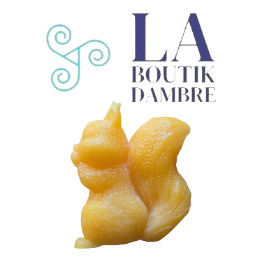 Bougie écureuil cire naturelle abeille