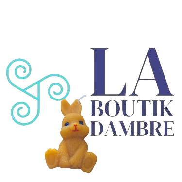 Bougie petit lapin  cire naturelle abeille